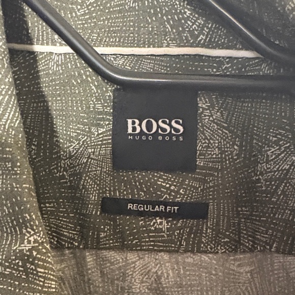 Hugo Boss Dark Patterned Button Shirt - Picture 2 of 4